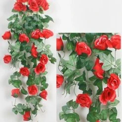 1 Pz 90 Cm Ghirlanda Di Rose Artificiali Rosse Fiori Finti Ghirlanda Di Edera Piante Appese Decorazione Di Nozze 9 1 Pz 90 Cm Ghirlanda Di Rose Artificiali Rosse Fiori Finti Ghirlanda Di Edera Piante Appese Decorazione Di Nozze -Negozio al dettaglio Piante Casa 95930924 5