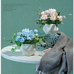 Fiori Artificiali Con Vaso Di Fiori Di Peonia - Fiori Artificiali In Plastica - Per La Casa, La Tavola -Negozio al dettaglio Piante Casa 96205873 3