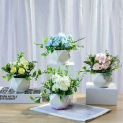 Fiori Artificiali Con Vaso Di Fiori Di Peonia - Fiori Artificiali In Plastica - Per La Casa, La Tavola -Negozio al dettaglio Piante Casa 96226326 4