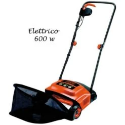 Black & Decker Arieggiatore Elettrico 600 W Scarificatore Prato Giardino Rastrello Areatore