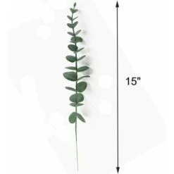 Confezione Da 10 Foglie Di Eucalipto Artificiali Dal Tocco Realistico - Rami Di Fiori Artificiali Per Bouquet Da Sposa, Decorazioni Per La Casa (grigio Verde) -Negozio al dettaglio Piante Casa 97077047 3