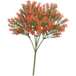 Pezzo Di Ramo Di Una Pianta Artificiale Di Colore Rosso