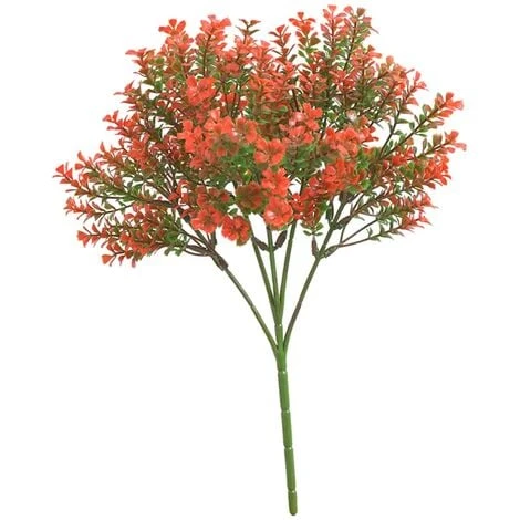 Pezzo Di Ramo Di Una Pianta Artificiale Di Colore Rosso 2 Pezzo Di Ramo Di Una Pianta Artificiale Di Colore Rosso - immagine 2