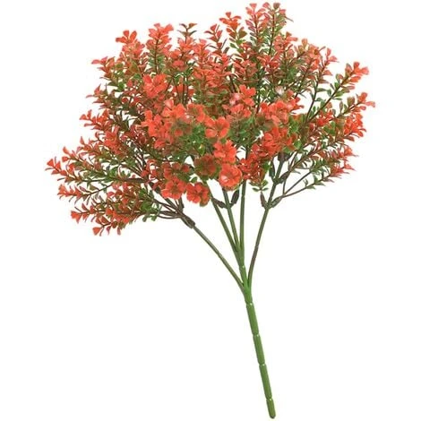 Pezzo Di Ramo Di Una Pianta Artificiale Di Colore Rosso 3 Pezzo Di Ramo Di Una Pianta Artificiale Di Colore Rosso - immagine 3