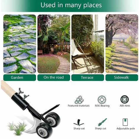 Strumento Per Diserbo Manuale, Diserbo Manuale Con Ruote Strumento Per Diserbo Da Giardino Per La Pulizia Tra Lastre Di Pietra, Blocchi, Cortili E Prati 5 Strumento Per Diserbo Manuale, Diserbo Manuale Con Ruote Strumento Per Diserbo Da Giardino Per La Pulizia Tra Lastre Di Pietra, Blocchi, Cortili E Prati - immagine 5