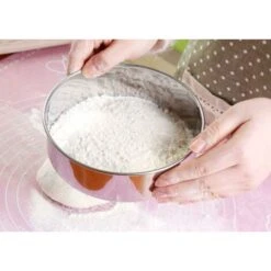 Setaccio Per Farina Rotondo Professionale In Acciaio Inossidabile Con 60 Maglie (7,9 Pollici) -Negozio al dettaglio Piante Casa 97886875 3