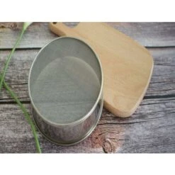 Setaccio Per Farina Rotondo Professionale In Acciaio Inossidabile Con 60 Maglie (7,9 Pollici) -Negozio al dettaglio Piante Casa 97886875 5