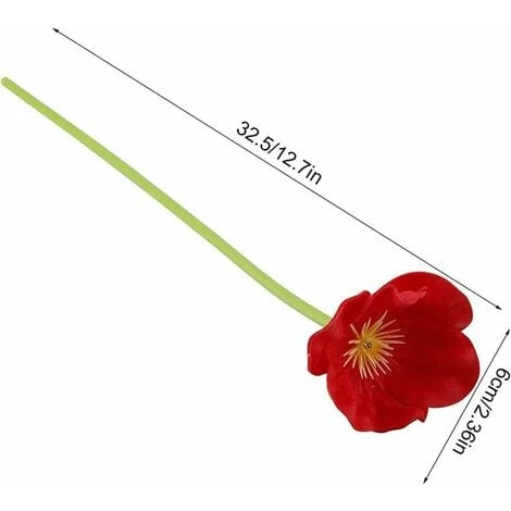 10 Set Di Papaveri Selvatici Artificiali Fiori Artificiali Dal Tocco Realistico Per Bouquet Da Sposa O Festa 2 10 Set Di Papaveri Selvatici Artificiali Fiori Artificiali Dal Tocco Realistico Per Bouquet Da Sposa O Festa - immagine 2