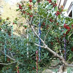 Repellente Per Uccelli, 12 Pezzi Scaccia Uccelli Spaventapasseri Spirale Del Vento Spirale Riflettente Repellente Rotante Per Spaventare Uccelli, 6 Colori (30cm) Versailles -Negozio al dettaglio Piante Casa 98110362 5