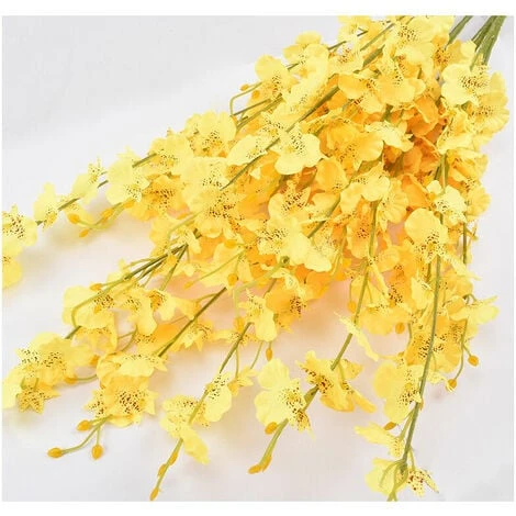 Bouquet Di Fiori Finti Decorazione Domestica Composizione Di Fiori Gialli 5 Pezzi 1 Bouquet Di Fiori Finti Decorazione Domestica Composizione Di Fiori Gialli 5 Pezzi