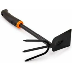 Piccone Deluxe A 3 Rebbi Con Lama Larga 7 Cm, Lunga 32 Cm In Acciaio Laccato Nero Con Impugnatura Ergonomica Per Giardino, Balcone, Frutteto, Terrazzo O Manutenzione Di Tombe -Negozio al dettaglio Piante Casa 98127745 3