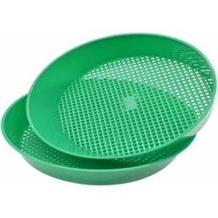 Setaccio Da Giardino In Plastica Da 2 Pezzi Per Giardino, Pietra, Sabbia, Terra, Terra, Piantina, Maglia, Giardinaggio, Cortile, Piante, Piantina, Filtro In Pietra Arenaria, Strumento Verde